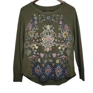 Mic & Jax Greeb Long Sleeve Top Size Small